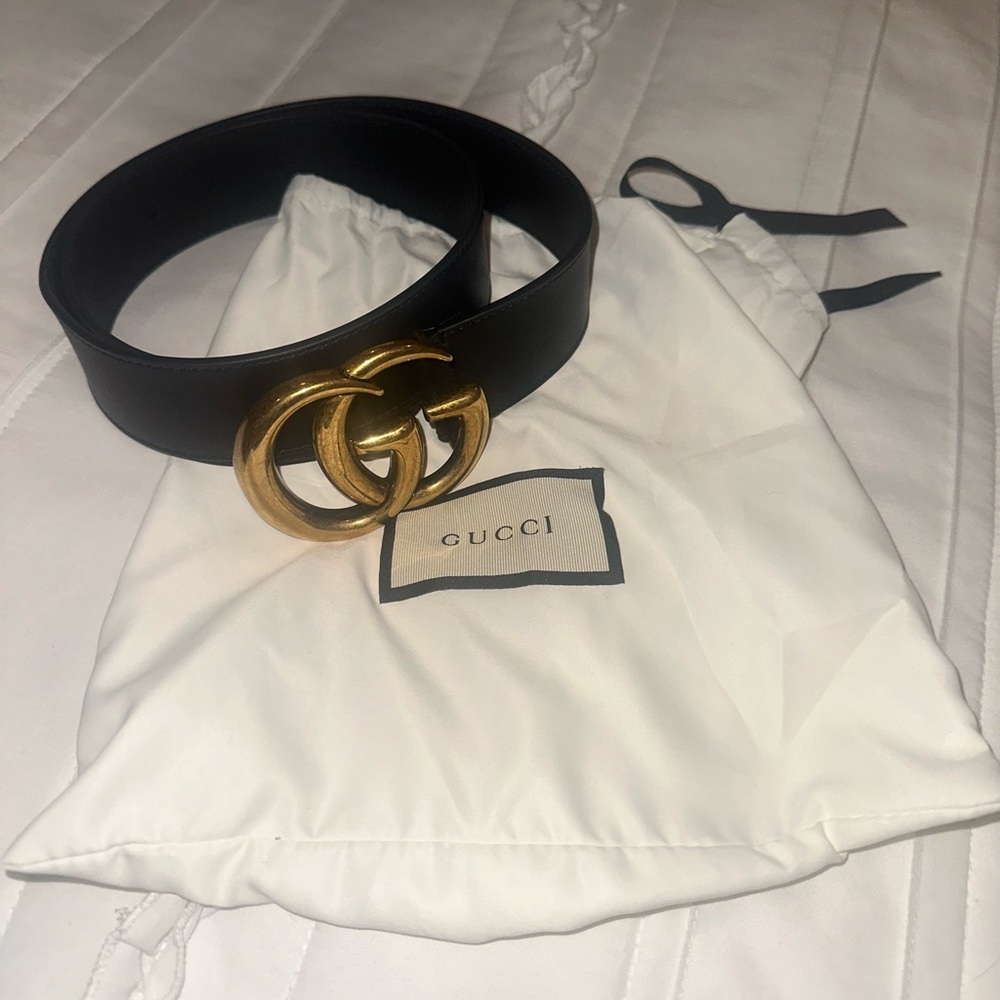 Gucci Cintura Donna Black Leather Belt